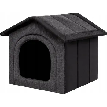 Pelíšek pro psa Hobbydog bouda pro psa šedá 52 cm x 46 cm