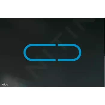 Alcadrain Elektronické ovládání splachování, s podsvícením, pro instalační moduly Slim, sklo/černá, NIGHT LIGHT-1-SLIM