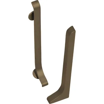 soklová lišta ACARA AP38 pravá koncovka k soklové liště, hliník elox bronz, 60 mm, 2 ks AASE 60-B-KP-A