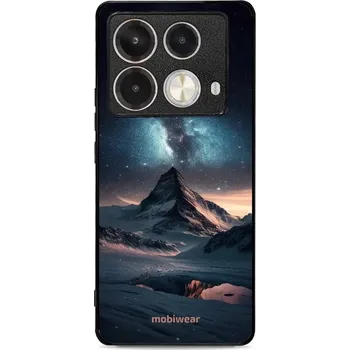 Pouzdro na mobilní telefon Lesklý kryt Mobiwear Glossy - Infinix Note 40 Pro - G006G Hora s hvězdnou oblohou (Prémiové lesklé pouzdro, obal, kryt Mobiwear Glossy na mobil Infinix Note 40 Pro - G006G Hora s hvězdnou oblohou, materiál Plast + TPU silikon - krytí po všech stranách,)