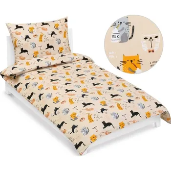 Povlečení Bellatex Povlečení bavlněné Junior Béžová,Žlutá,Šedá