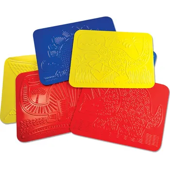 Figurka Roylco Reliéfní podložky DINOSAUŘI (set 6 ks)