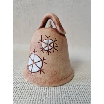 Vánoční dekorace keramický zvoneček 01