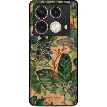 Pouzdro na mobilní telefon Lesklý kryt Mobiwear Glossy - Infinix Note 40 Pro - G036G - Sukulenty (Prémiové lesklé pouzdro, obal, kryt Mobiwear Glossy na mobil Infinix Note 40 Pro - G036G - Sukulenty, materiál Plast + TPU silikon - krytí po všech stranách, neošoupatelný potisk, tenk