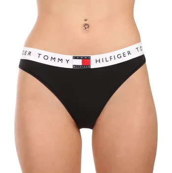 Kalhotky Dámské kalhotky Tommy Hilfiger černé (UW0UW06038 BDS) S UW0UW06038 BDS Možnost vrácení zboží ZDARMA do 120 dnů!
