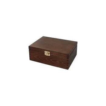 Úložný box Dřevotéka - Dřevěná krabička hnědá se zámkem 22x16cm Dřevěná krabička hnědá se zámkem 22x16cm