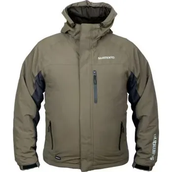 Rybářské oblečení Shimano Bunda Wear Rain Jacket Padded Green - XL