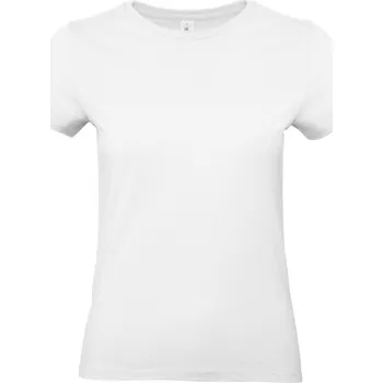 Dámské tričko B&C Dámské bavlněné tričko vyšší gramáže #E190 Barva: Bílá, Velikost: XL