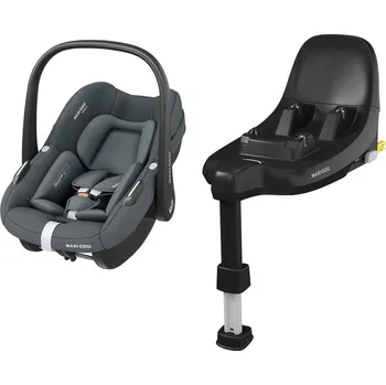 Autosedačka MAXI-COSI sada Pebble S autosedačka Tonal Graphite + základna FamilyFix S