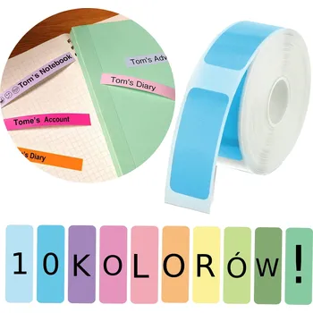 Phomemo barevné termální štítky pro D30S 12x30mm, 10 rolí po 160 kusech