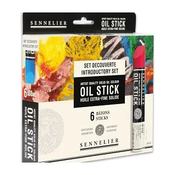 Olejová barva Senneleir oil stick sada 6ks základní odstíny (Senneleir oil stick sada 6ks základní odstíny)