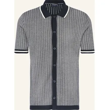 Olymp Pánská Úpletová Košile Casual Comfort Fit, tmavě modrá...