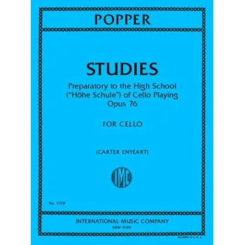 Studies: Preparatory to the High School - (Hohe Schule) of Cello Playing, Op. 76 - cvičení pro violoncello