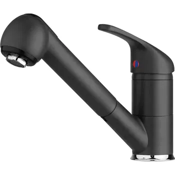 Vodovodní baterie Festivo Dřezová baterie se sprchou, 185 mm, páková, mat 95301003