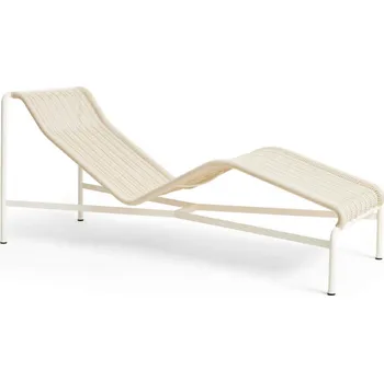 Zahradní lehátko HAY Lehátko Palissade Cord Chaise Longue, cream white