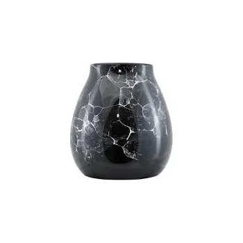 Čajová souprava Kalabasa keramická Mramor - Marmol černá (300 ml)