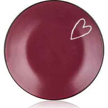 Stolování BANQUET Talíř dezertní HEART 19 cm, bordó (BANQUET Talíř dezertní HEART 19 cm, bordó)