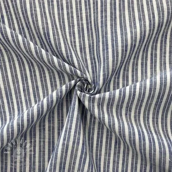 Len s bavlnou Lira big stripe jeans