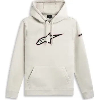 Pánská mikina Mikina INSIGNIA HOODIE, ALPINESTARS (světlá off white) (Velikost: 2XL)