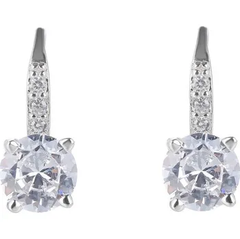 Náušnice Steel Edge Stříbrné náušnice se zirkony 307466004