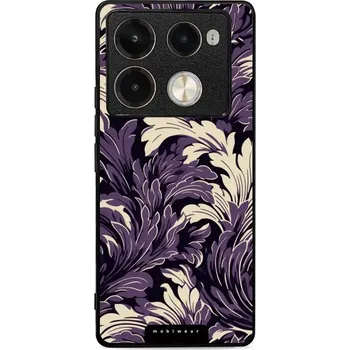 Pouzdro na mobilní telefon Lesklý kryt Mobiwear Glossy - Infinix Note 40 Pro Plus - GA46G Fialové rostliny (Prémiové lesklé pouzdro, obal, kryt Mobiwear Glossy na mobil Infinix Note 40 Pro Plus - GA46G Fialové rostliny, materiál Plast + TPU silikon - krytí po všech stranách,)