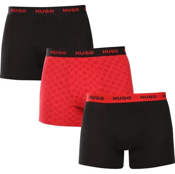Boxerky 3PACK pánské boxerky HUGO vícebarevné (50532559 966) L Možnost vrácení zboží ZDARMA do 120 dnů!