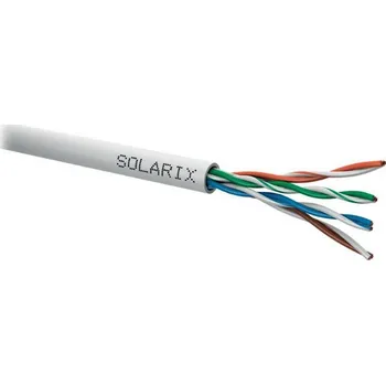 Solarix Cat5E, drát, PVC, SXKD-5E-UTP-PVC, 1m 27655141BOX