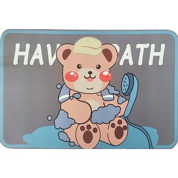 Koupelnová předložka Rychleschnoucí koupelnová předložka protiskluzová savá kobereček velká 60x40 cm