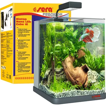Sera Biotop Nano LED Cube 16 l černé