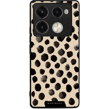 Pouzdro na mobilní telefon Lesklý kryt Mobiwear Glossy - Infinix Note 40 Pro Plus - GA50G Černé puntíky (Prémiové lesklé pouzdro, obal, kryt Mobiwear Glossy na mobil Infinix Note 40 Pro Plus - GA50G Černé puntíky, materiál Plast + TPU silikon - krytí po všech stranách, neošoupateln