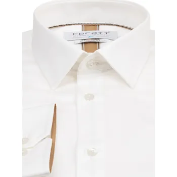 Pánská košile Pánská košile FERATT F-LINE REGULAR smetanová Velikost: XXXL