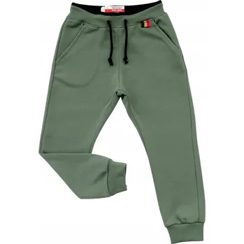 Chłopięce SPODNIE DRESOWE z kieszeniami barva ŠALVĚJ bavlna Revaj 134 PL