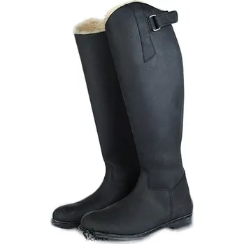 Jezdecká obuv Dětské termoboty HKM -FLEX COUNTRY- - Černá - 39