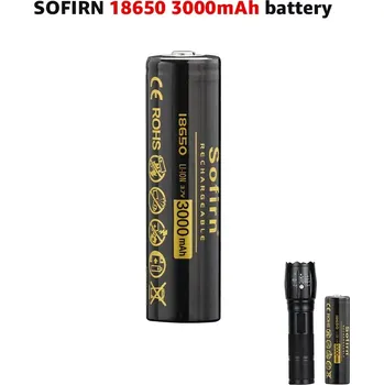 Článková baterie Nabíjecí Li-ion baterie Sofirn 18650 3000mAh, nejen pro LED svítilny (kvalitní nabíjecí akumulátor s vysokou kapacitou, vhodný i pro zařízení s vysokou zátěží)