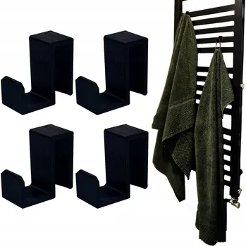 Věšák 4x HÁČEK VĚŠÁK NA RADIÁTOR TOPNÍ 1 CM