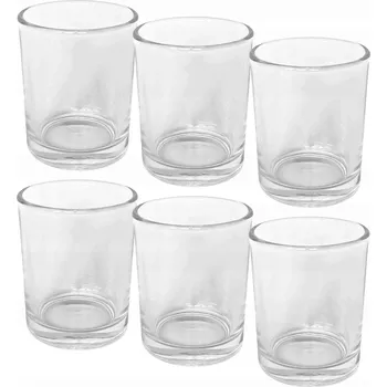 Svíčka Skleněná nádobka na zalévání svíček 300 ml, silná - 6 ks