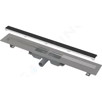 Odvodňovací žlab Alcadrain Sprchový žlab Marble Low 30 cm, s roštem pro vložení dlažby, nerez, APZ115-300