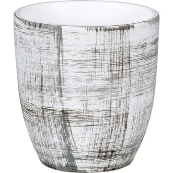 Obal na květináč Obal na květník KODET GRID keramický matný d20x21cm