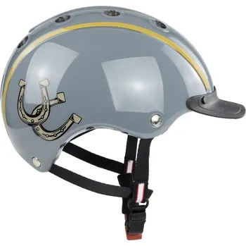 Jezdecká přilba Jezdecká helma CASCO Nori2 Grey Happiness Horse 50-52 cm