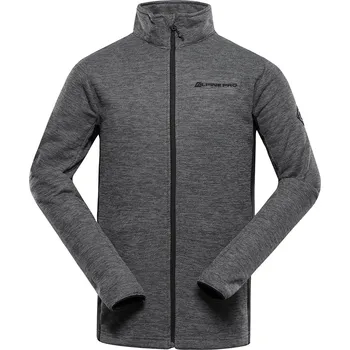 Pánská mikina Alpine Pro Zeg Pánský outdoorový svetr MSWD419 šedá S