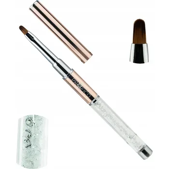 Kosmetický štětec Štětec na gel Profico Crystal P11 se syntetickými štětinami, zlatý