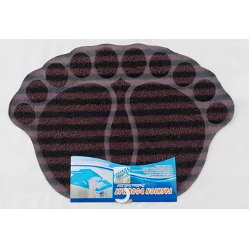 Koupelnová předložka Koupelnová předložka - rohožka tvar stopa hnědá UNISON 50x70 cm (STOPA tvarovaná 50x70 cm, vzor 3500)