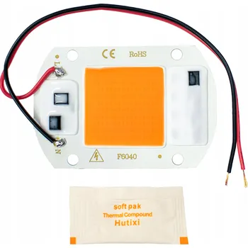 Osvětlení pro růst rostliny LED MODUL 20W PLNÉ SPEKTRUM pro růst rostlin 60x40mm na 230V + kabel + pasta