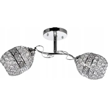 Kulatý Stropní Svítidlo Venti 51 x 24 cm bezbarvá, stříbrná, šedá