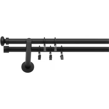 Garnýž Dvouřadá Garnýž Sigma 19 mm černá matná 400 cm