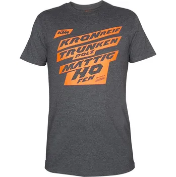 Pánské tričko Tričko KTM Factory Team Barva: Šedá, Velikost: L