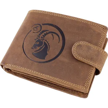 Peněženka Znamení zvěrokruhu Kozoroh (Praktický dárek pro muže ve znamení Kozoroha)