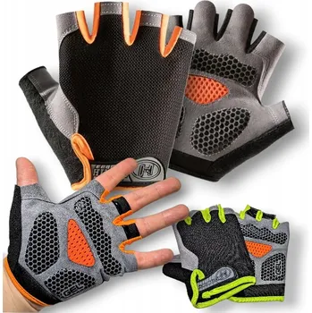 Cyklistické rukavice CYKLISTICKÉ RUKAVICE LETNÍ KRÁTKÉ BEZ PRSTŮ GELOVÉ VLOŽKY