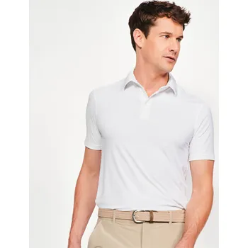 INESIS Pánské golfové polo s krátkým rukávem WW900 3XL BÍLÁ