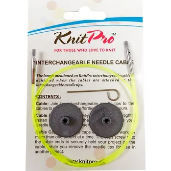 Jehlice Výměnné lanko KnitPro 60cm žlutá